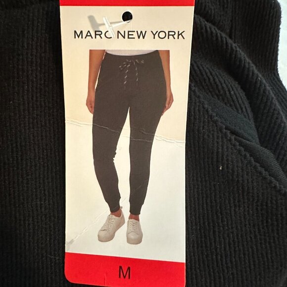 New Marc New York Jogger Women's Size M Black Soft Comfortable Ribbed Fabric - Picture 14 of 14